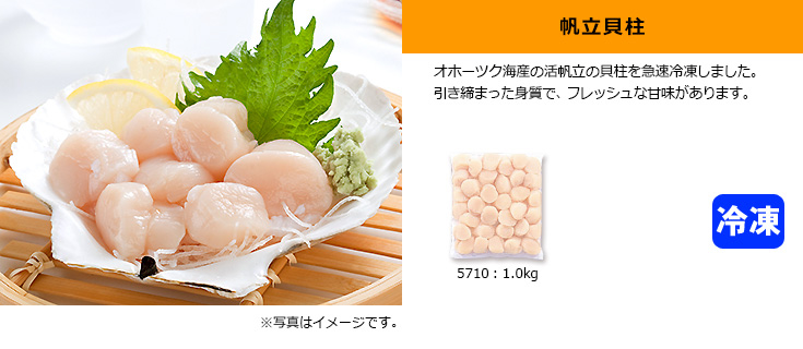 冷帆立貝柱